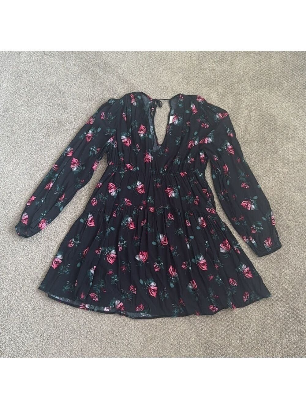 A New Day Black Floral Dress - Picture 3 of 5